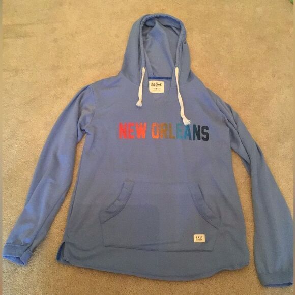 New Orleans Pride Logo Blue Sweatshirt by Salt Creek - Picture 1 of 3